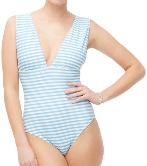 J Crew Cornflower White V Neck One Piece Swimsuit For Women Online India At Darveys Com J Crew Cornflower White V Neck One Piece Swimsuit For Women Online India At Darveys Com