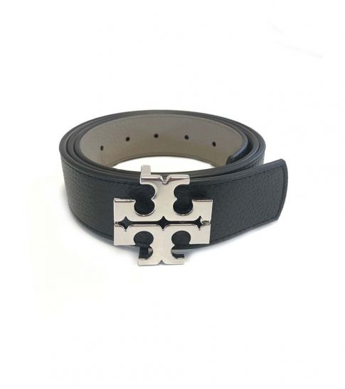 Tory Burch Black Reversible Silver Buckle Belt For Women Online India At Darveys Com