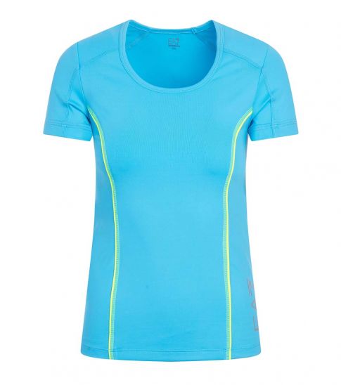 Emporio Armani Light Blue Round Neck T-Shirt for Women Online India at  Darveys.com