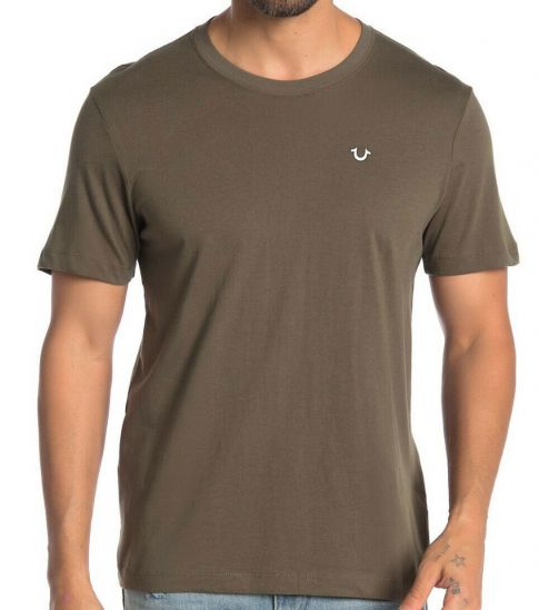 True Religion Olive Front Logo T-Shirt 