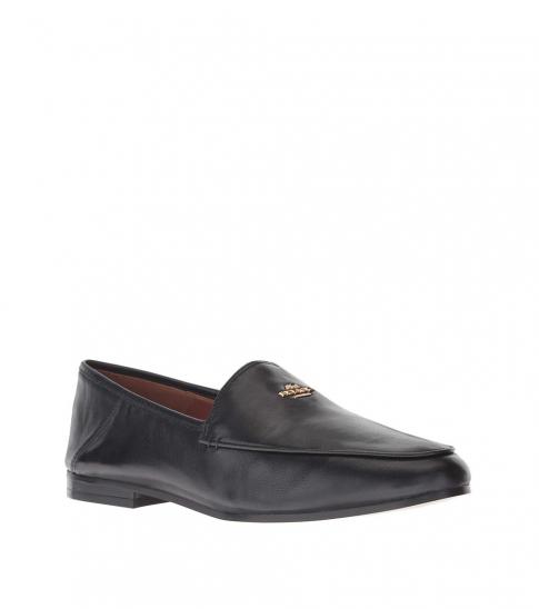 Coach Black Hallie Leather Loafers for 