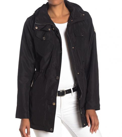 michael kors black anorak jacket