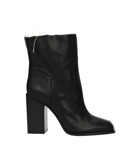 Womens black square toe boots clearance