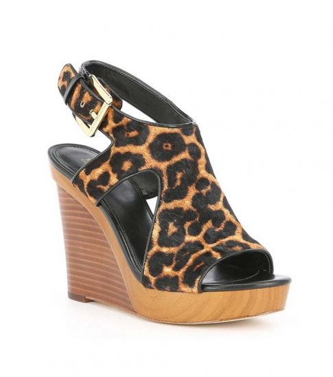 michael kors leopard print heels