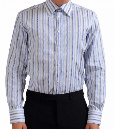 Versace Collection Blue City Dress Shirt For Men Online India At Darveys Com