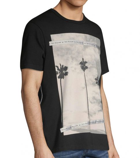 True Religion Black Palm Tree T-Shirt 