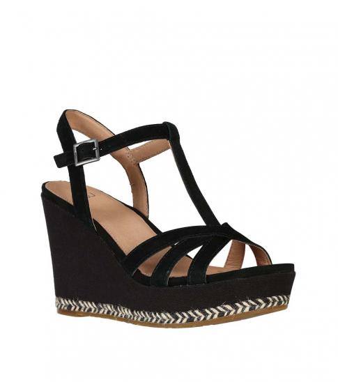 ugg black wedges
