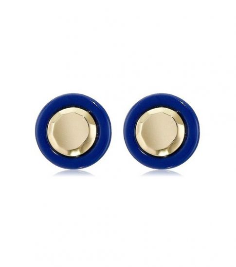 Marc Jacobs Blue Kandi Circle Stud Earrings