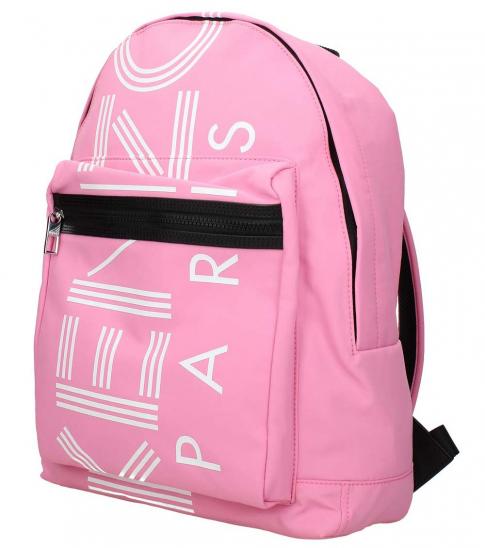 pink logo backpack