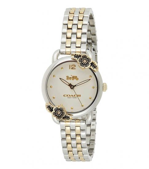coach delancey floral watch