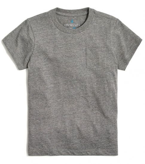 J.Crew Little Boys Grey Pocket T-Shirt
