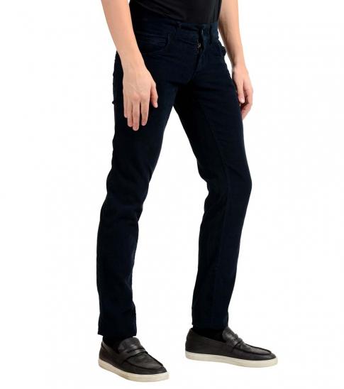 Dolce \u0026 Gabbana Navy Blue Corduroy 