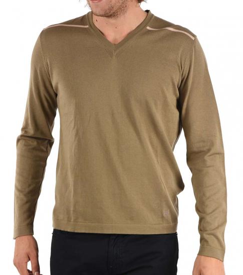 beige v neck sweater mens