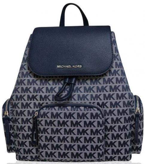 michael kors navy backpack