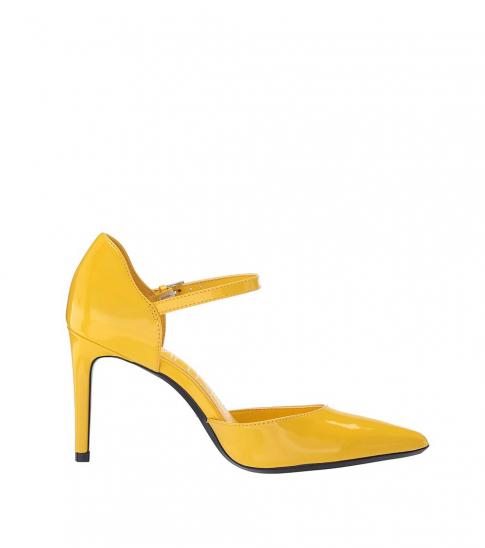 calvin klein yellow heels