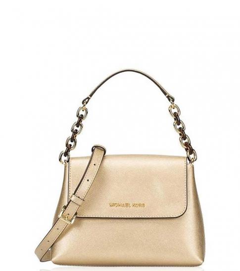 michael kors gold shoulder bag