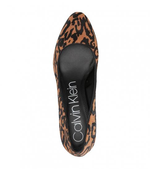 calvin klein leopard print booties