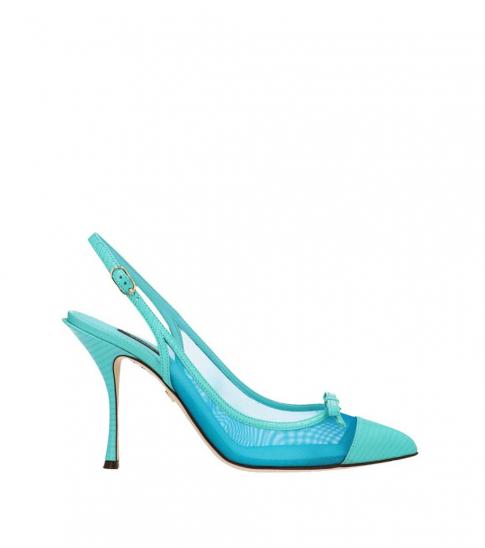 light blue slingback heels