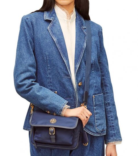 Tory Burch Royal Navy Piper Small Crossbody For Women Online India At Darveys Com