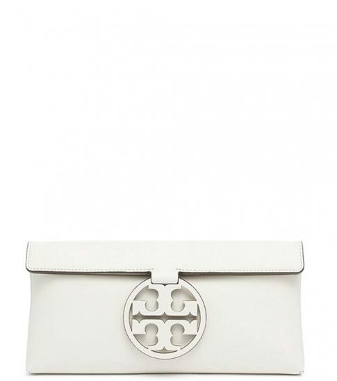 tory burch white clutch