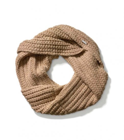 Coach Beige Cable Knit Twisted Cowl Scarf For Women Online India At Darveys Com