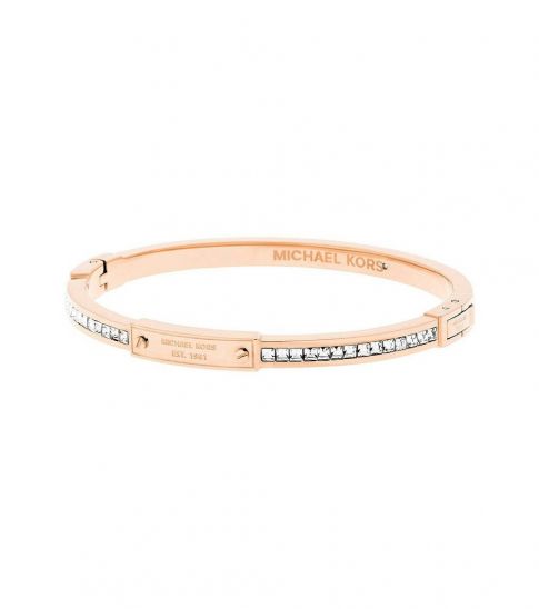 michael kors rose gold pave bracelet
