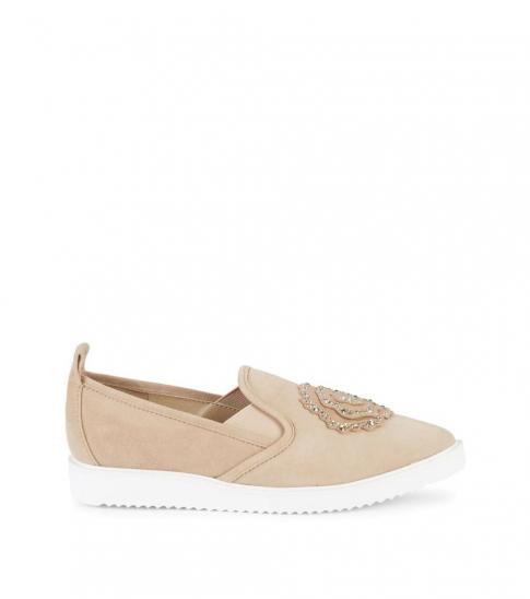 tan platform loafers