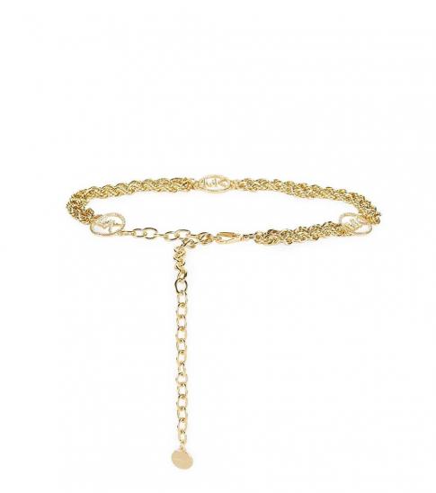 michael kors gold chain belt