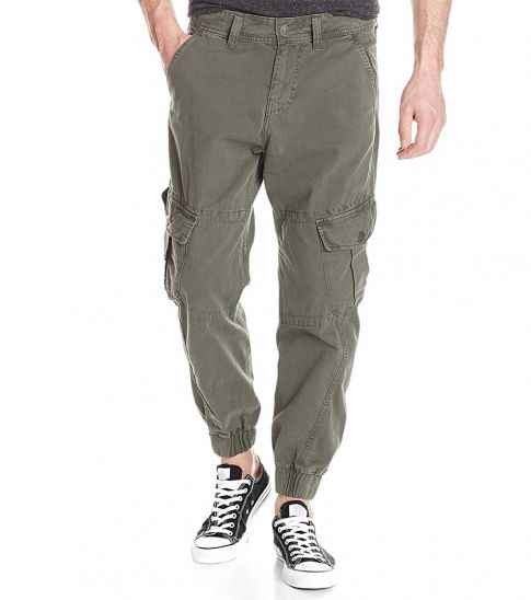 olive cargo joggers mens