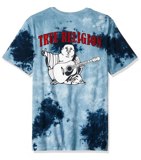 True Religion Light Blue Buddha Logo T 