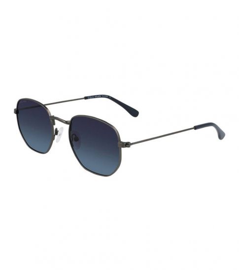 Cole Haan Blue Angular Round Sunglasses