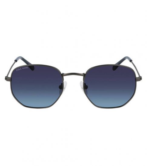 Cole Haan Blue Angular Round Sunglasses