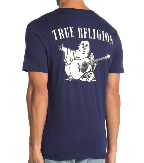 True Religion Navy Blue Front Logo T 