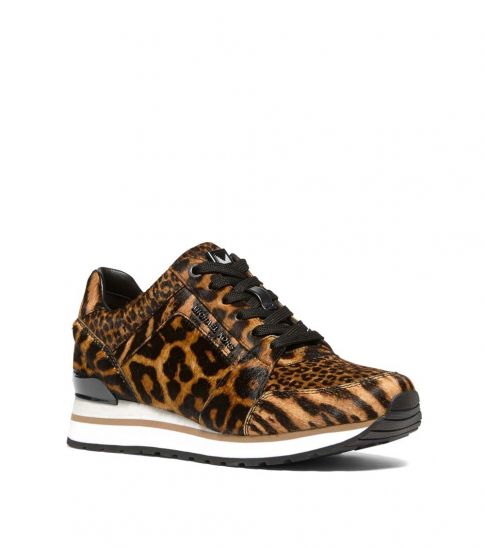 michael kors leopard print trainers