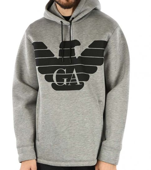 emporio armani grey hoodie