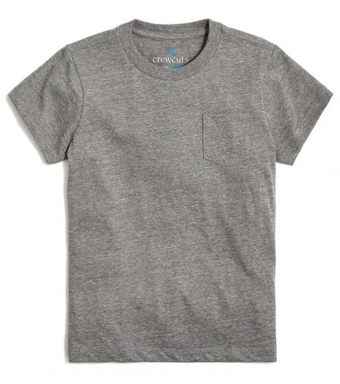 J.Crew Girls Grey Pocket T-Shirt