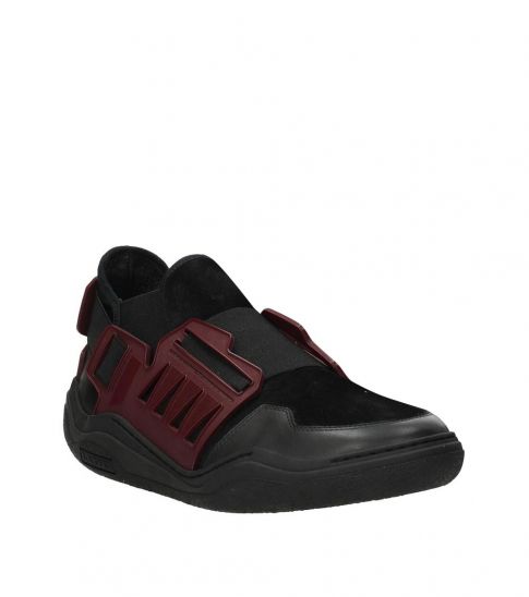 lanvin black suede sneakers