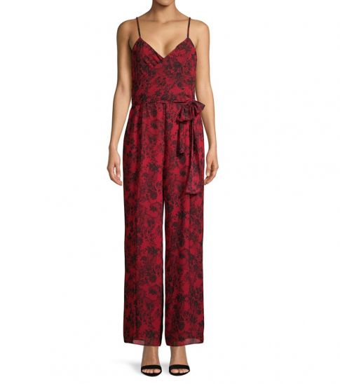 michael kors red jumpsuit