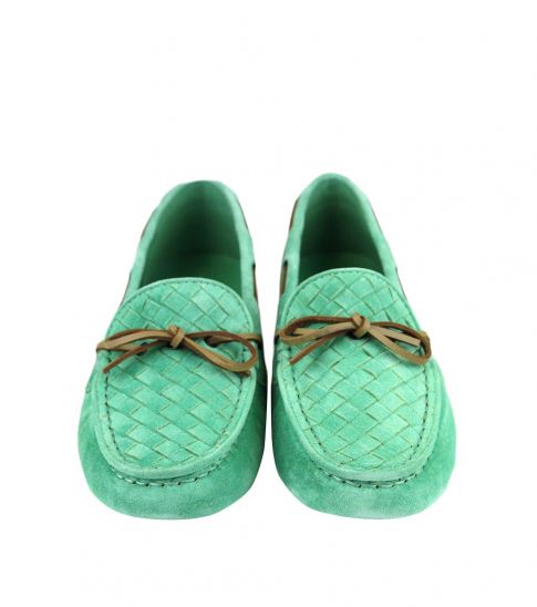 lime green loafers