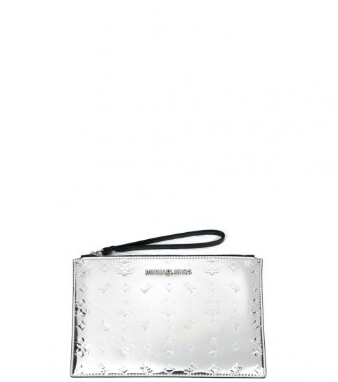 michael kors silver wristlet