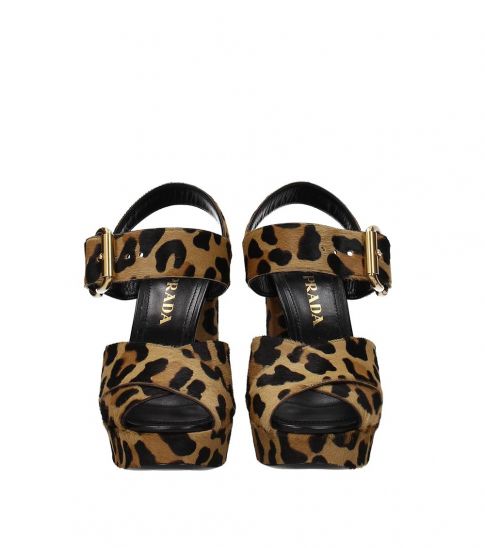 prada leopard sandals