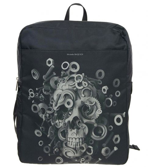 black skull backpack