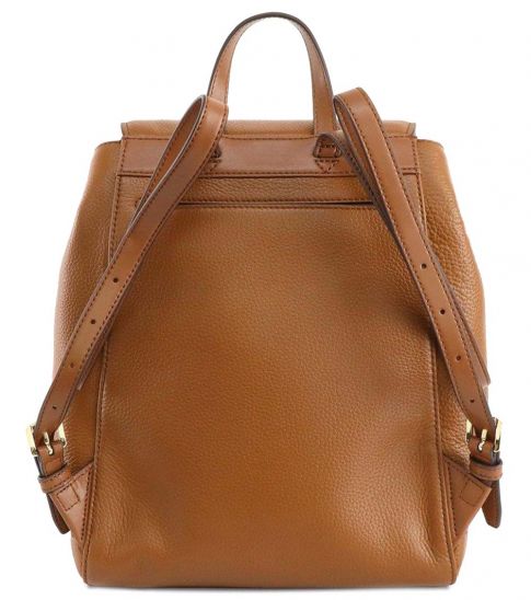 ginger medium pebbled leather backpack inside