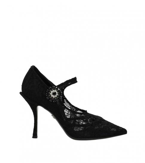 lace mary jane heels