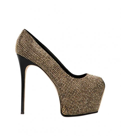 Giuseppe Zanotti Black Bebe Sequins Pumps For Women Online India At Darveys Com