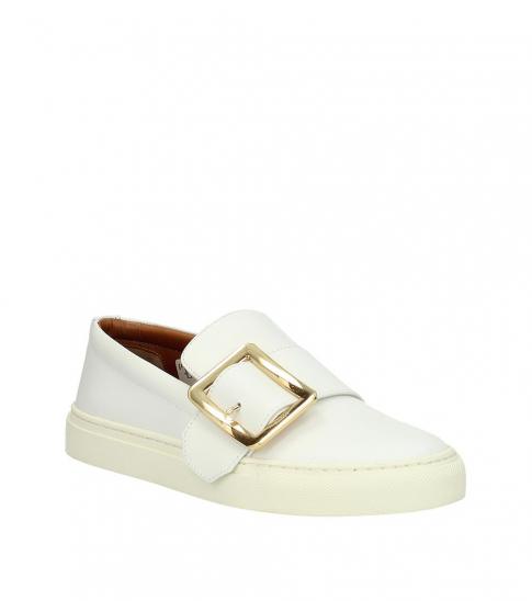 bally white loafers