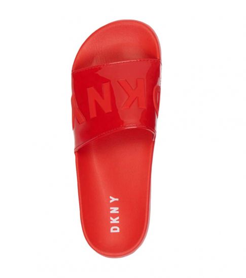 red dkny slides