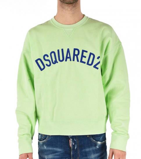 Dsquared2 Green Round Necked Sweatshirt 