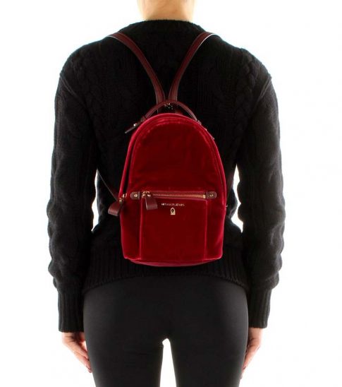 michael kors velvet backpack