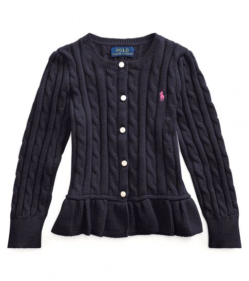ralph lauren peplum cardigan